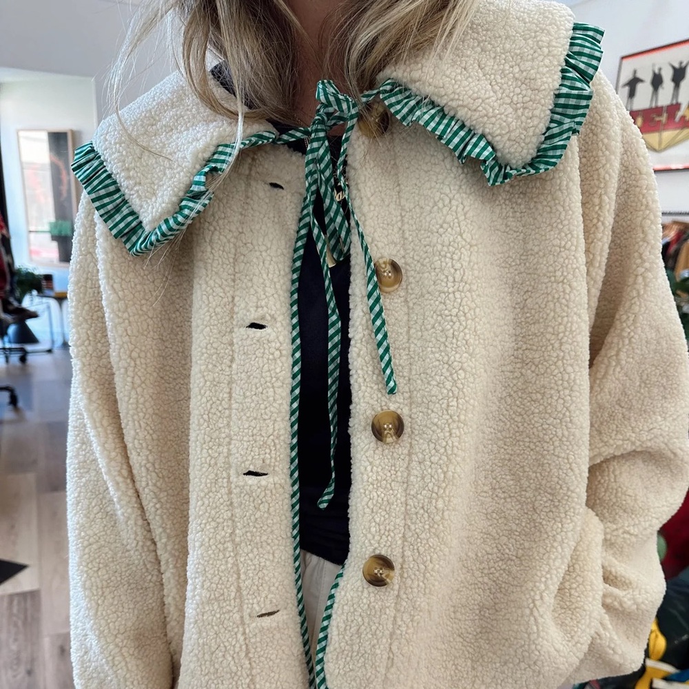 Ascot & Hart Calla Gingham Fleece Size L